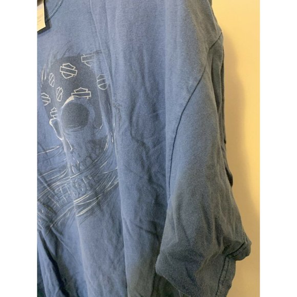 Vintage 2007 Old‎ Glory Harley Davidson T shirt Men’s Sz 2XL Blue Red White - Picture 4 of 9
